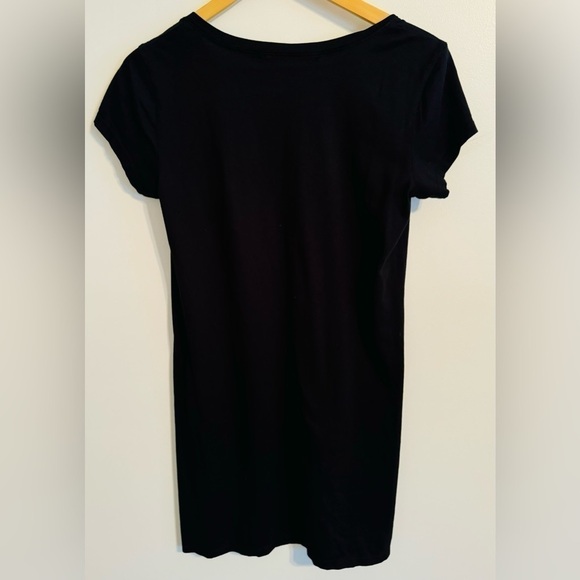 Michael Stars Black V-Neck Short Sleeve Shift Dress Size S - Picture 4 of 6